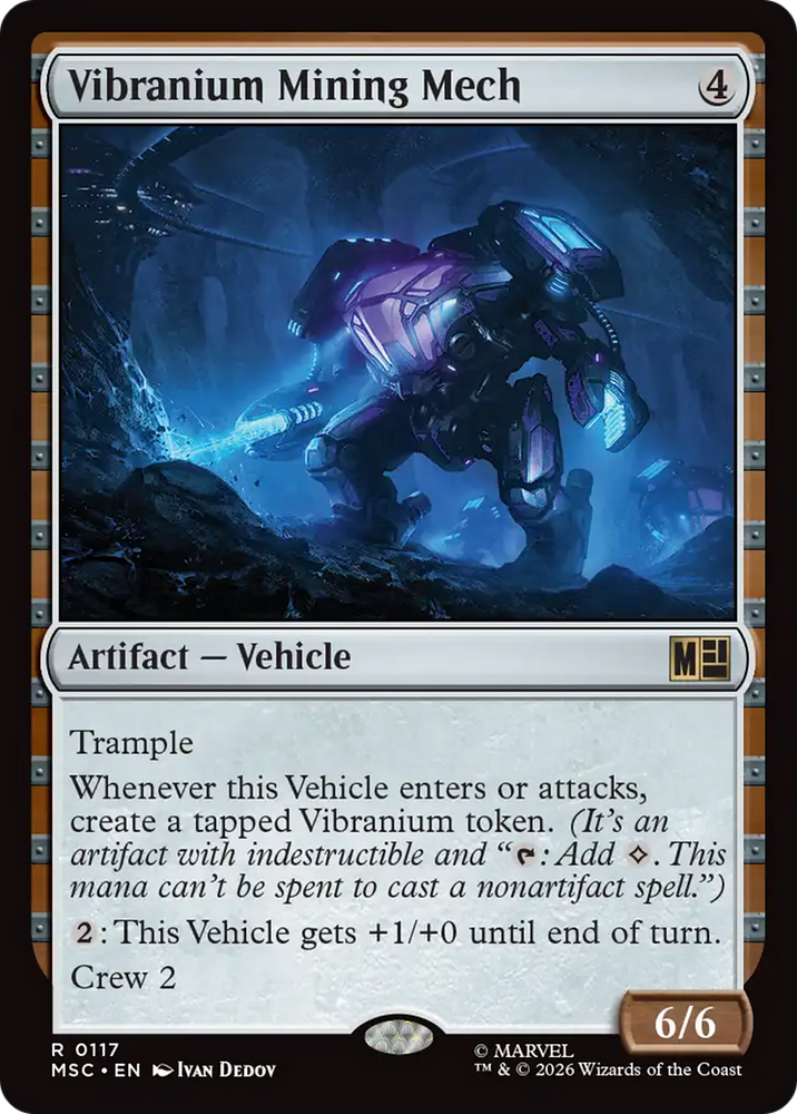 Vibranium Mining Mech (Surge Foil) [Marvel Super Heroes Commander] Magic: The Gathering