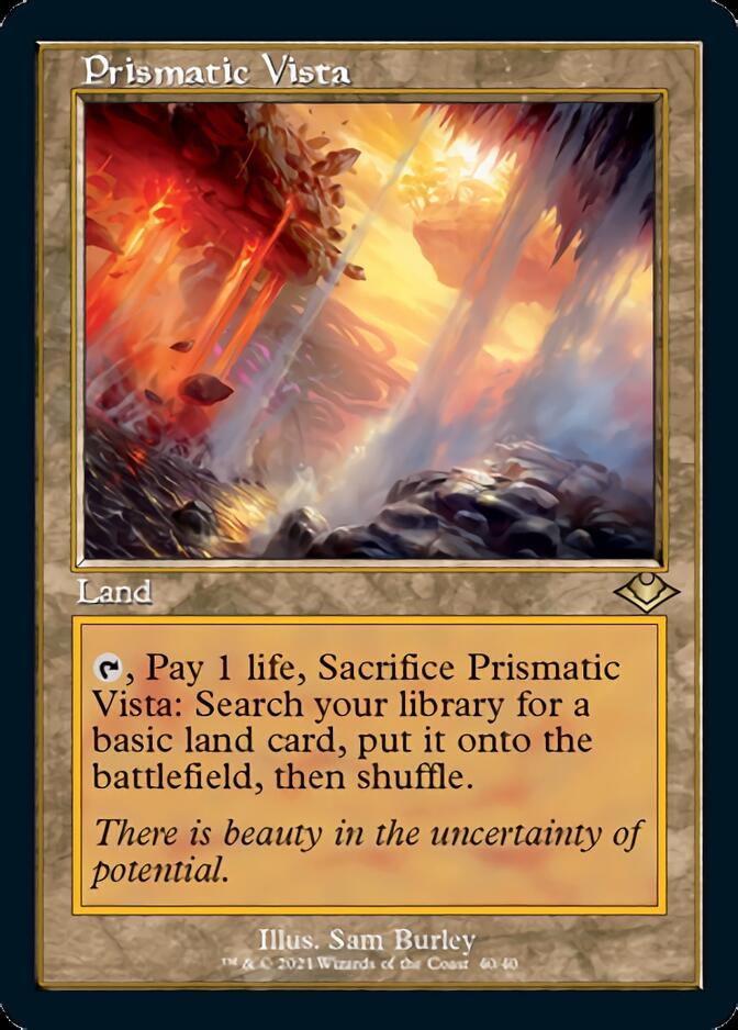 Prismatic Vista (Retro Foil Etched) [Modern Horizons] Magic: The Gathering