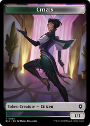 Soldier // Citizen Double-Sided Token [Bloomburrow Commander Tokens] Magic: The Gathering