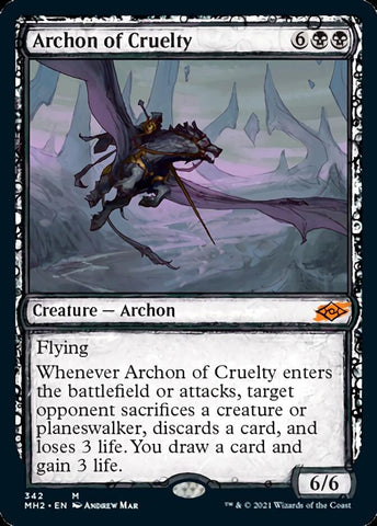 Archon of Cruelty (Sketch) [Modern Horizons 2] Magic: The Gathering