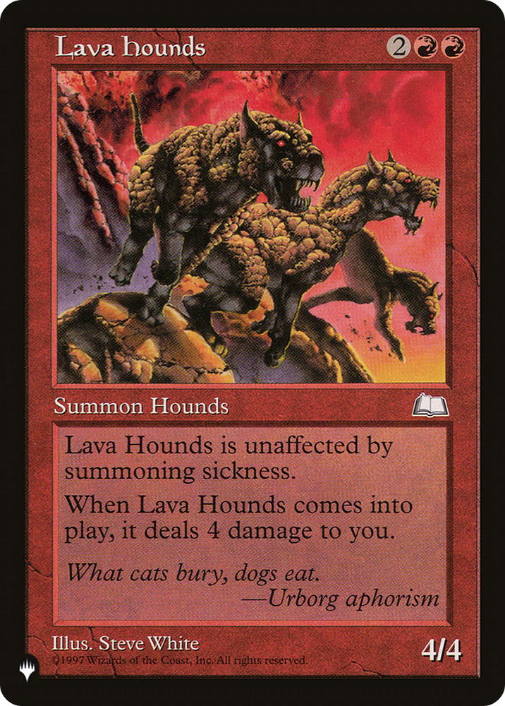 Lava Hounds [The List] Magic: The Gathering