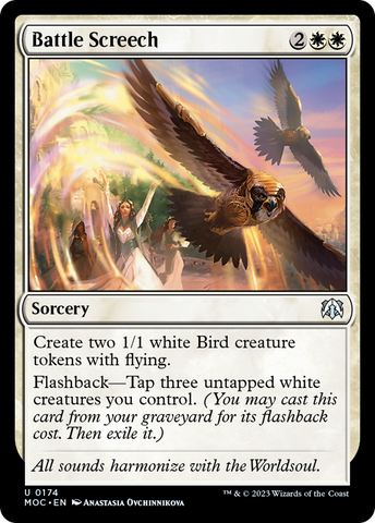 Battle Screech [March of the Machine Commander] Magic: The Gathering