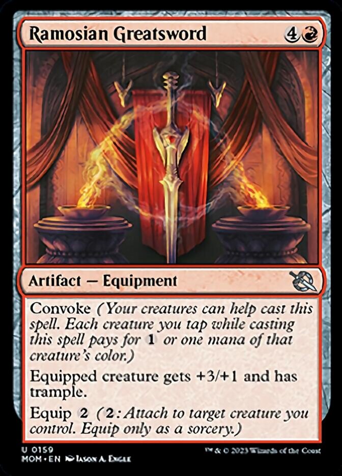 Ramosian Greatsword [March of the Machine] Magic: The Gathering