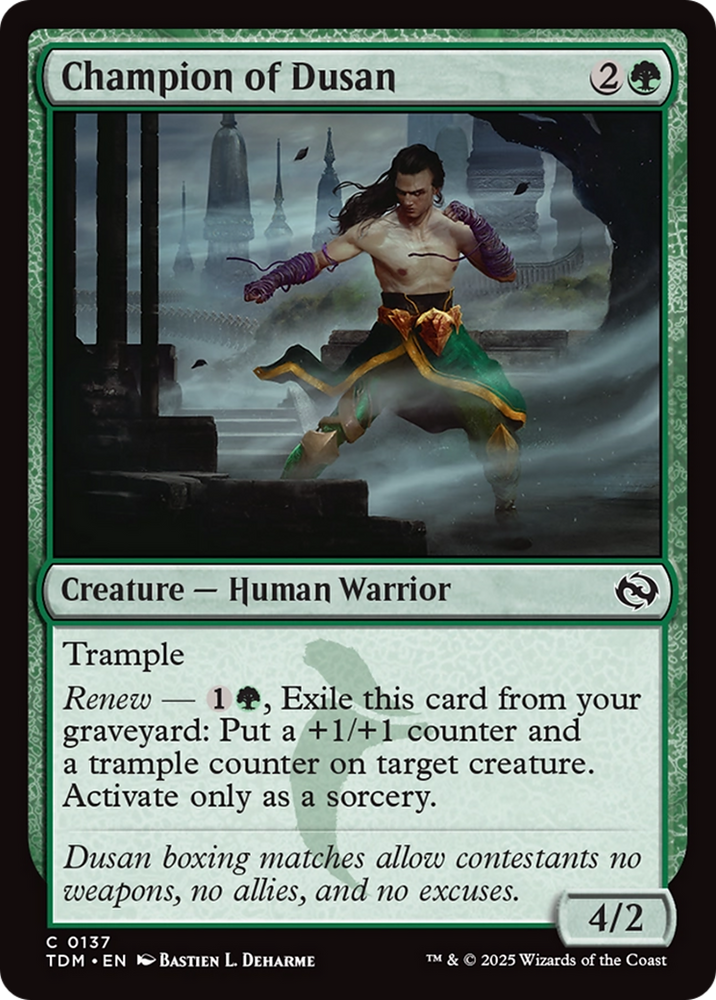 Champion of Dusan [Tarkir: Dragonstorm] Magic: The Gathering