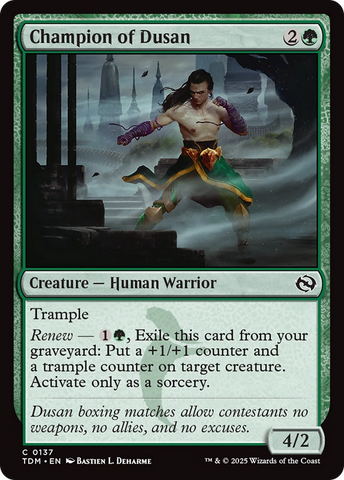 Champion of Dusan [Tarkir: Dragonstorm] Magic: The Gathering