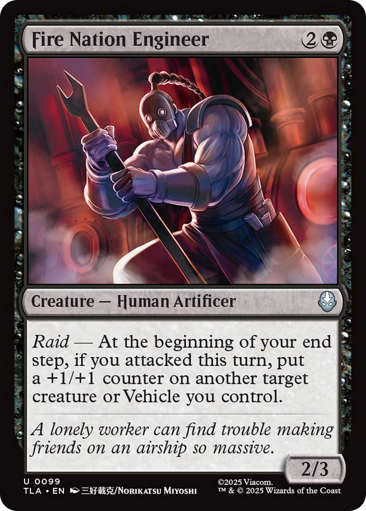Fire Nation Engineer [Avatar: The Last Airbender] Magic: The Gathering
