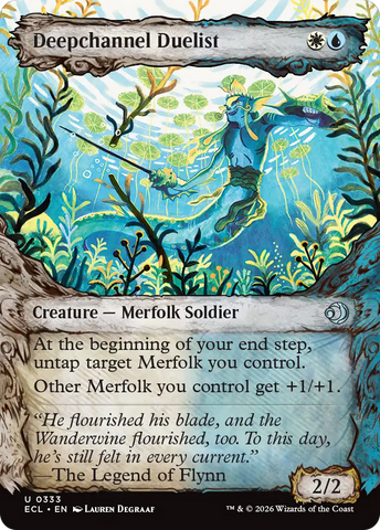 Deepchannel Duelist (Showcase) [Lorwyn Eclipsed] Magic: The Gathering