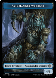 Salamander Warrior // Treasure Double-Sided Token [The Lost Caverns of Ixalan Commander Tokens] Magic: The Gathering