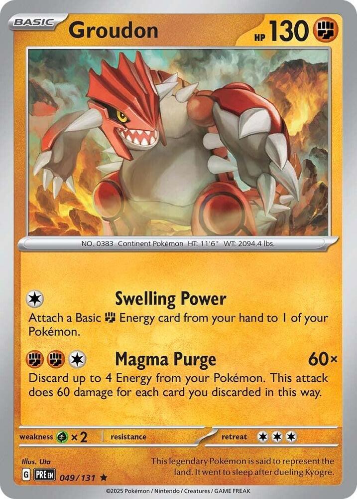 Groudon (049/131) [Scarlet & Violet: Prismatic Evolutions] Pokémon