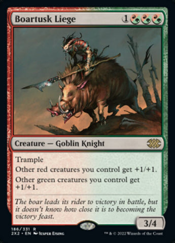 Boartusk Liege [Double Masters 2022] Magic: The Gathering
