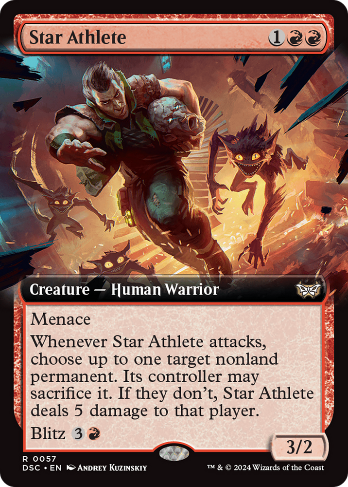 Star Athlete (Extended Art) [Duskmourn: House of Horror Commander] Magic: The Gathering