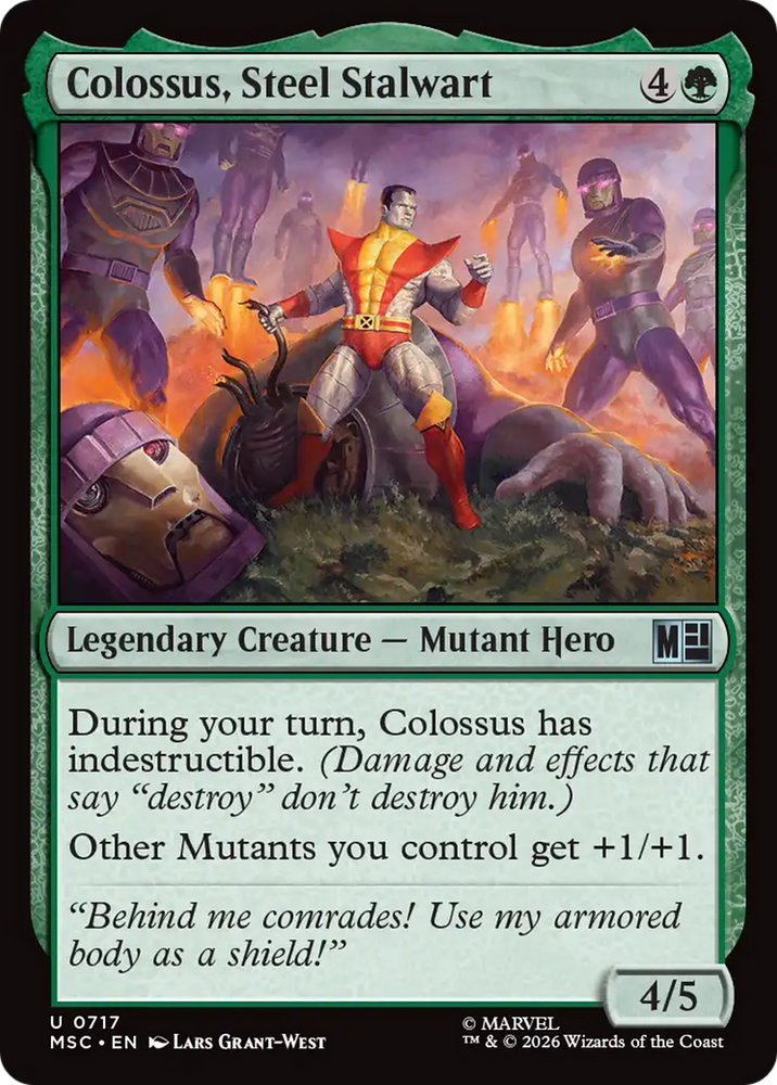Colossus, Steel Stalwart [Marvel Super Heroes Commander] Magic: The Gathering