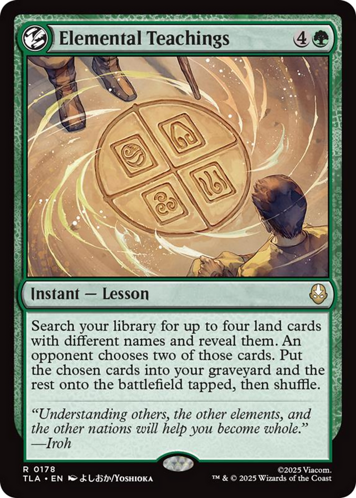 Elemental Teachings [Avatar: The Last Airbender] Magic: The Gathering