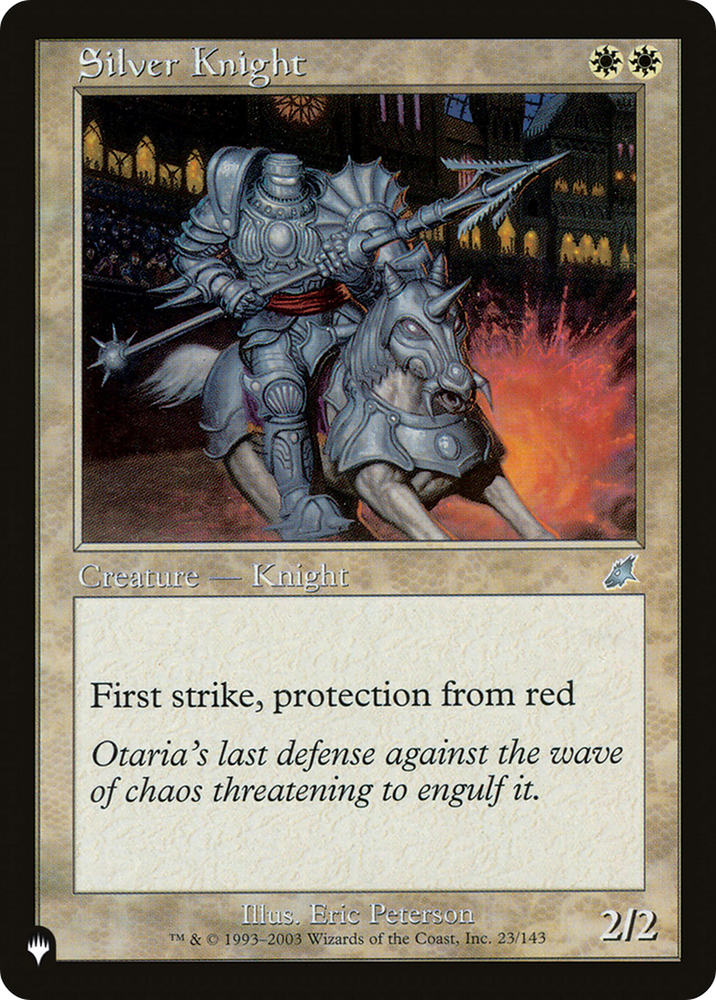 Silver Knight [The List] Magic: The Gathering