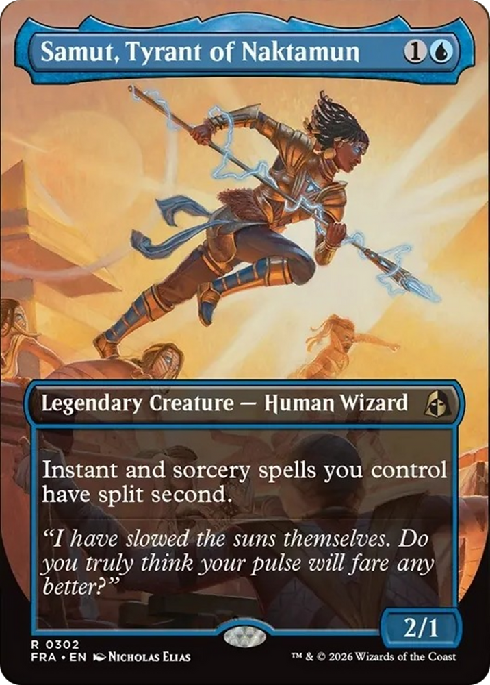Samut, Tyrant of Naktamun (Borderless) [Reality Fracture] Magic: The Gathering