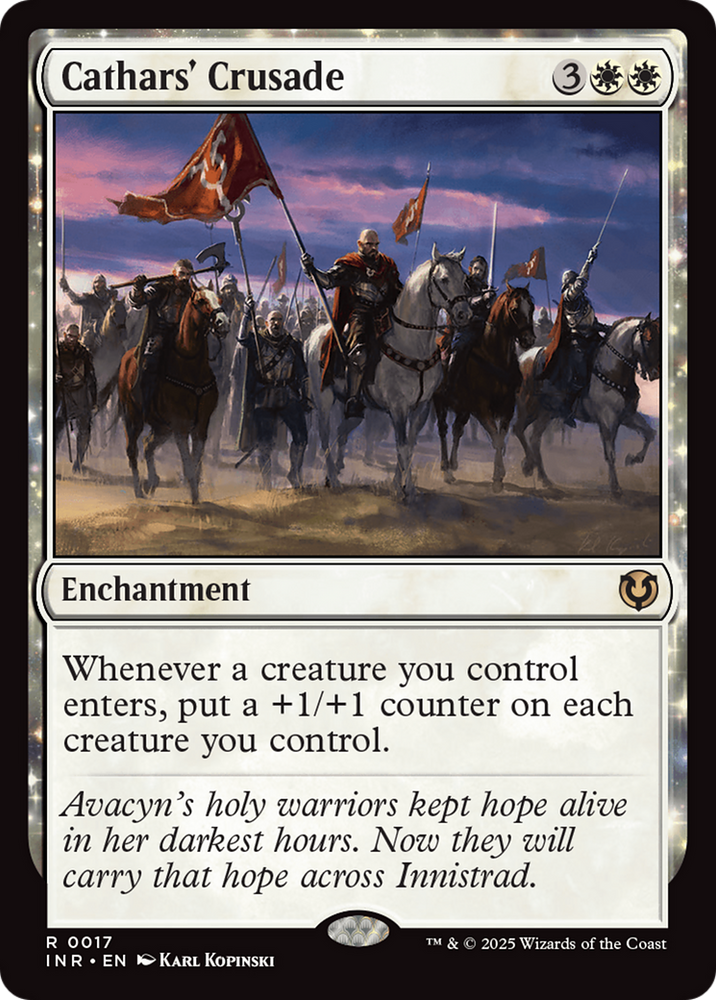 Cathars' Crusade [Innistrad Remastered] Magic: The Gathering