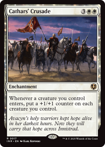 Cathars' Crusade [Innistrad Remastered] Magic: The Gathering