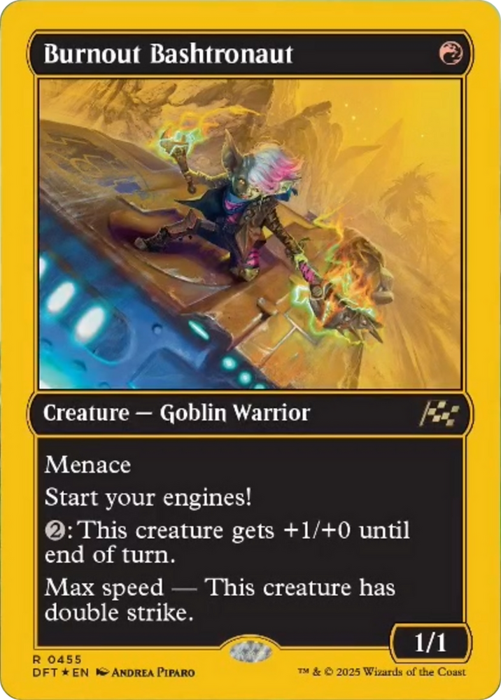 Burnout Bashtronaut (First-Place Foil) [Aetherdrift] Magic: The Gathering