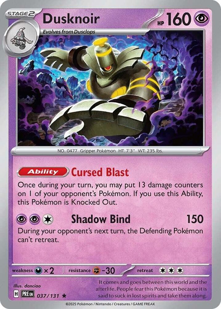 Dusknoir (037/131) [Scarlet & Violet: Prismatic Evolutions] Pokémon