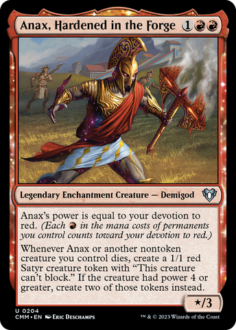 Anax, Hardened in the Forge [Commander Masters] Magic: The Gathering