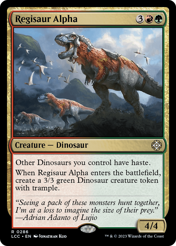 Regisaur Alpha [The Lost Caverns of Ixalan Commander] Magic: The Gathering