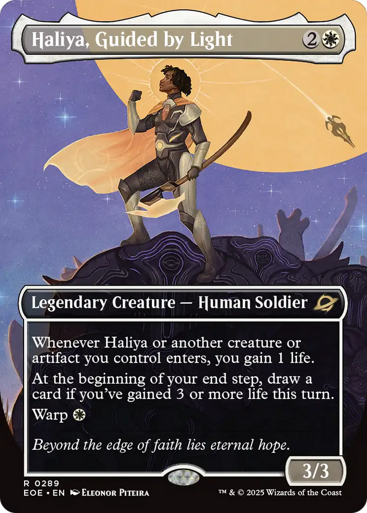 Haliya, Guided by Light (Borderless) [Edge of Eternities] Magic: The Gathering