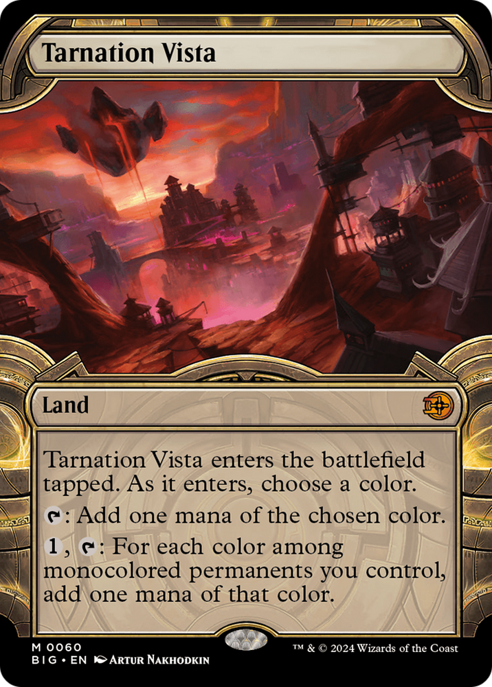 Tarnation Vista (Showcase) [Outlaws of Thunder Junction: The Big Score] Magic: The Gathering