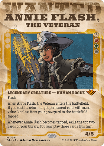Annie Flash, the Veteran (Showcase) [Outlaws of Thunder Junction] Magic: The Gathering