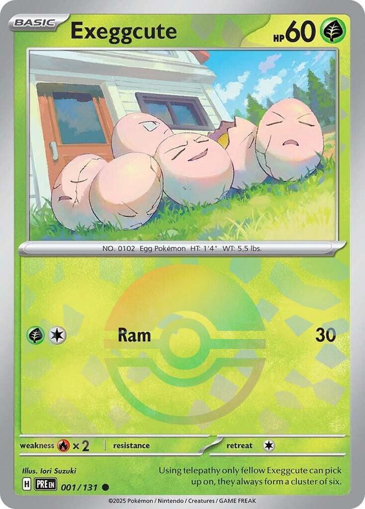 Exeggcute (001/131) (Poke Ball Pattern) [Scarlet & Violet: Prismatic Evolutions] Pokémon