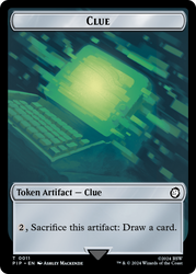 Energy Reserve // Clue Double-Sided Token [Fallout Tokens] Magic: The Gathering