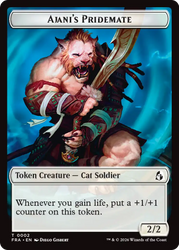 Ajani's Pridemate // Ajani Resolute Double-Sided Token [Reality Fracture Tokens] Magic: The Gathering
