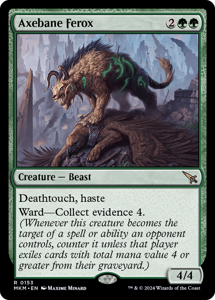 Axebane Ferox [Murders at Karlov Manor] Magic: The Gathering