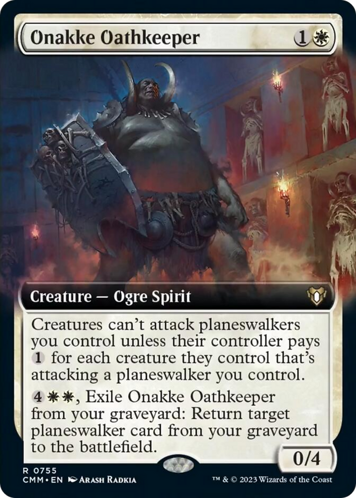 Onakke Oathkeeper (Extended Art) [Commander Masters] Magic: The Gathering