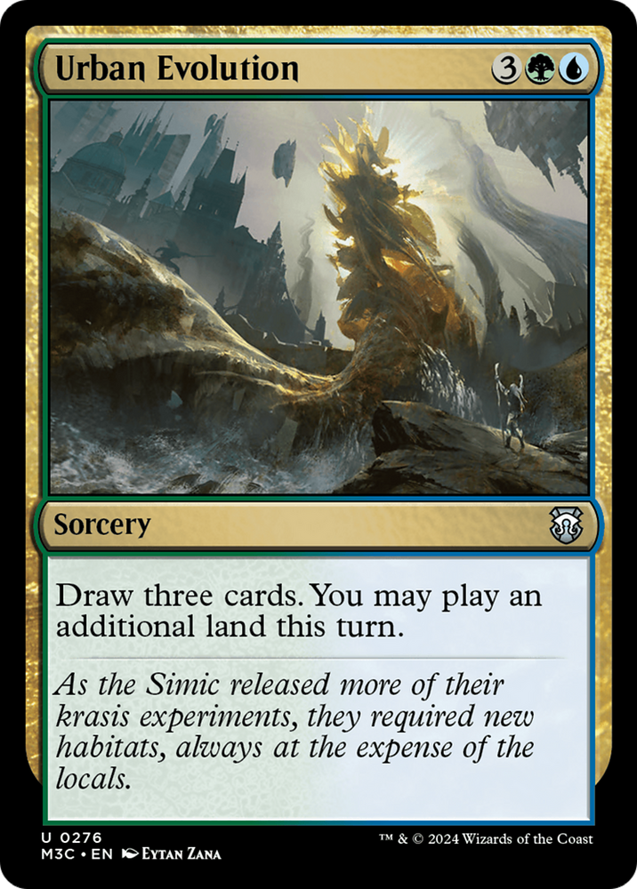 Urban Evolution (Ripple Foil) [Modern Horizons 3 Commander] Magic: The Gathering