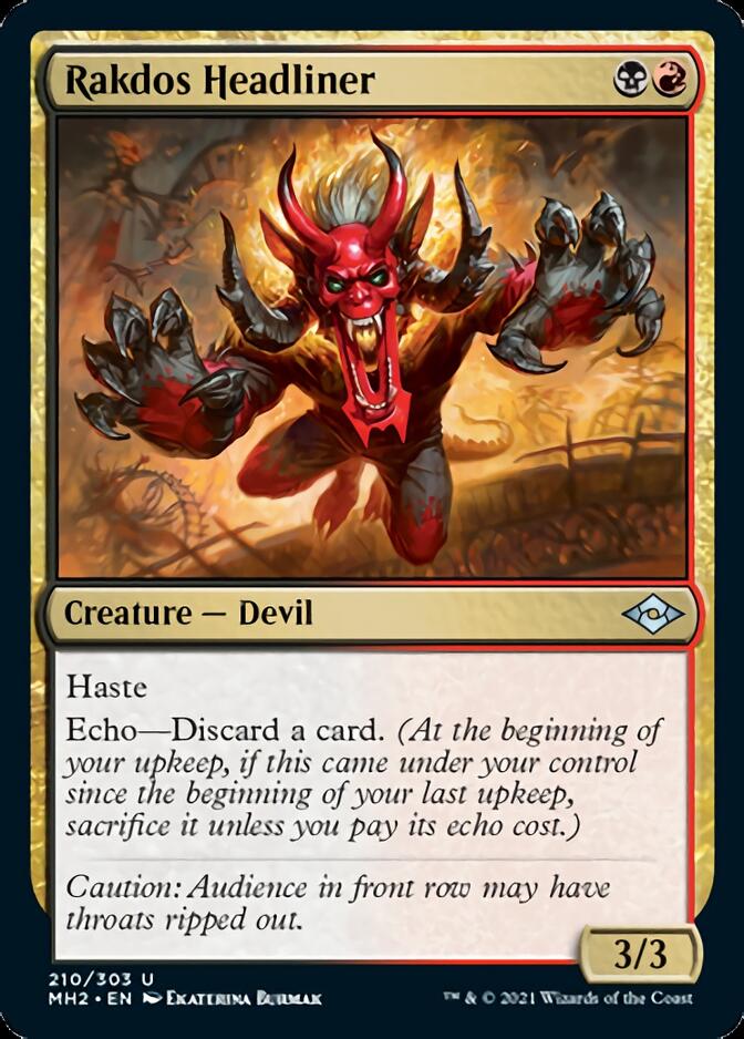 Rakdos Headliner [Modern Horizons 2] Magic: The Gathering
