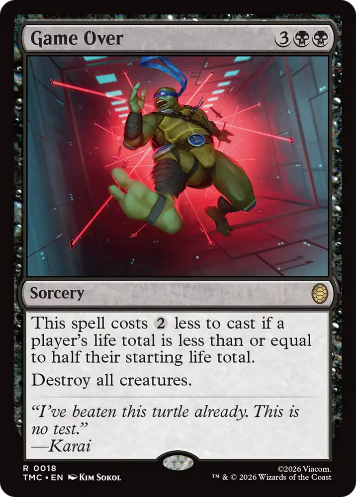 Game Over [Teenage Mutant Ninja Turtles Commander] Magic: The Gathering
