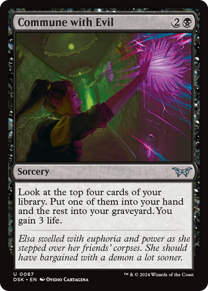 Commune with Evil [Duskmourn: House of Horror] Magic: The Gathering