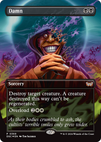 Damn (Borderless) [Duskmourn: House of Horror Commander] Magic: The Gathering