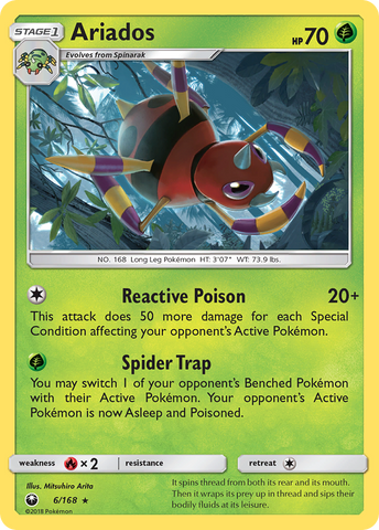 Ariados (6/168) [Sun & Moon: Celestial Storm] Pokémon
