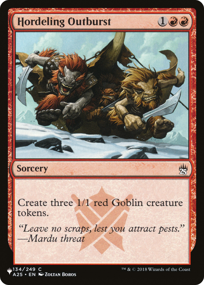 Hordeling Outburst [The List] Magic: The Gathering