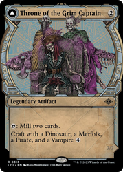 Throne of the Grim Captain // The Grim Captain (Showcase) [The Lost Caverns of Ixalan] Magic: The Gathering