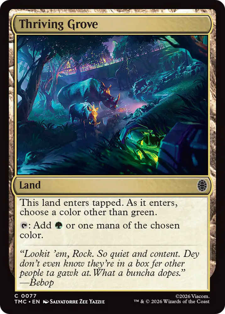 Thriving Grove [Teenage Mutant Ninja Turtles Commander] Magic: The Gathering