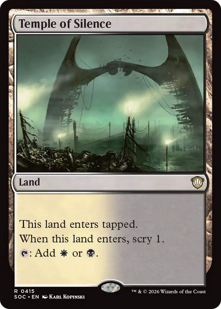 Temple of Silence [Secrets of Strixhaven Commander] Magic: The Gathering