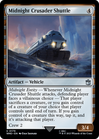 Midnight Crusader Shuttle [Doctor Who] Magic: The Gathering