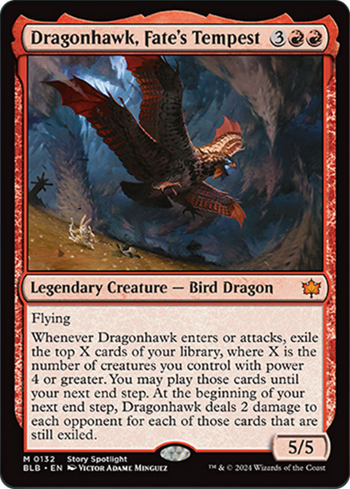 Dragonhawk, Fate's Tempest [Bloomburrow] Magic: The Gathering