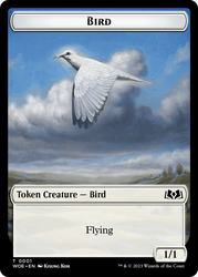 Bird // Food (0013) Double-Sided Token [Wilds of Eldraine Tokens] Magic: The Gathering