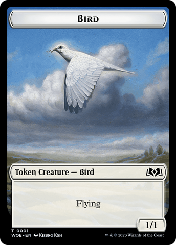 Bird // Food (0011) Double-Sided Token [Wilds of Eldraine Tokens] Magic: The Gathering
