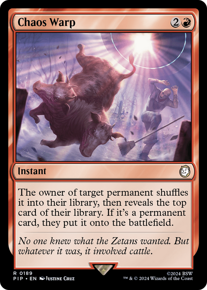 Chaos Warp [Fallout] Magic: The Gathering