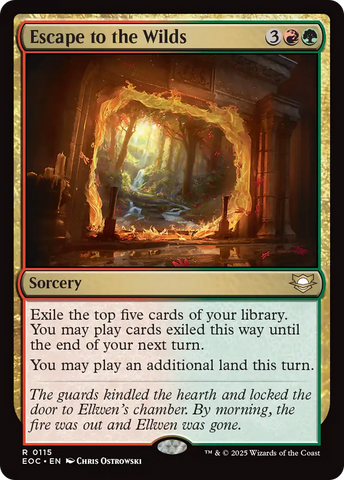 Escape to the Wilds [Edge of Eternities Commander] Magic: The Gathering