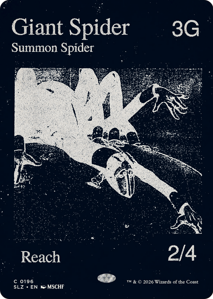 Giant Spider (0317) [Secret Lair x MSCHF: The Zeta Set] Magic: The Gathering